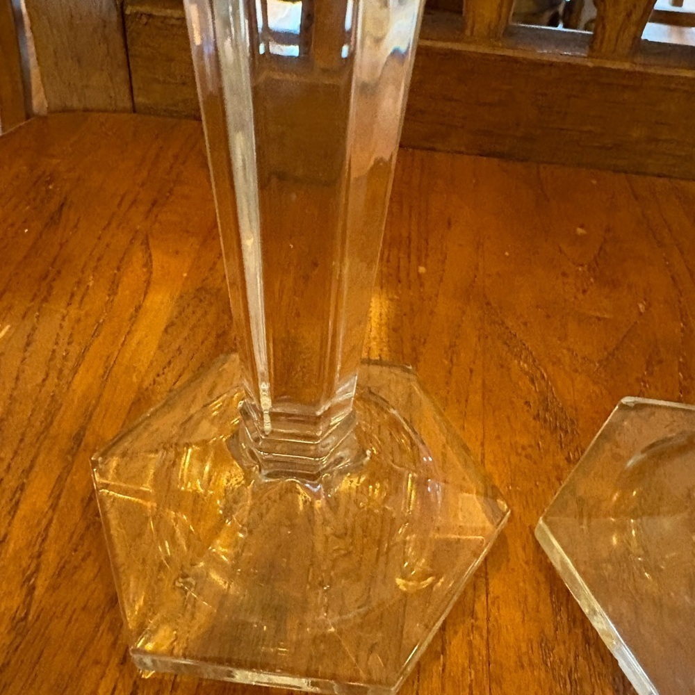 Mikasa Cambridge Clear Crystal Candlestick Pair — New Without Box - Picture 10 of 15